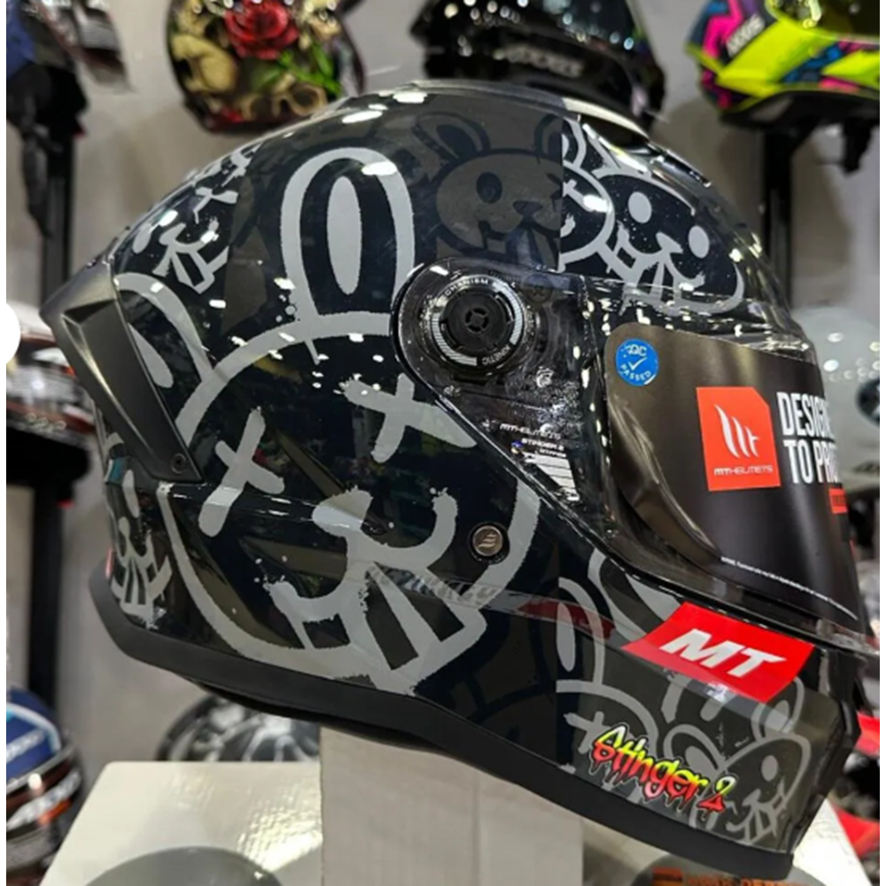 MT STINGER 2 RAM F1 GLOSS KAPALI KASK