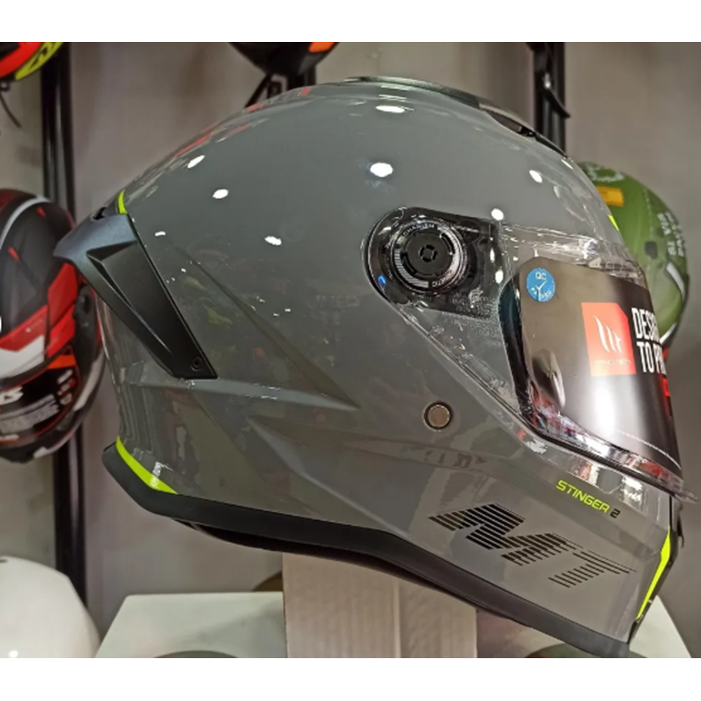 MT STINGER 2 KASK FF - 126 NARDO GRİ - M