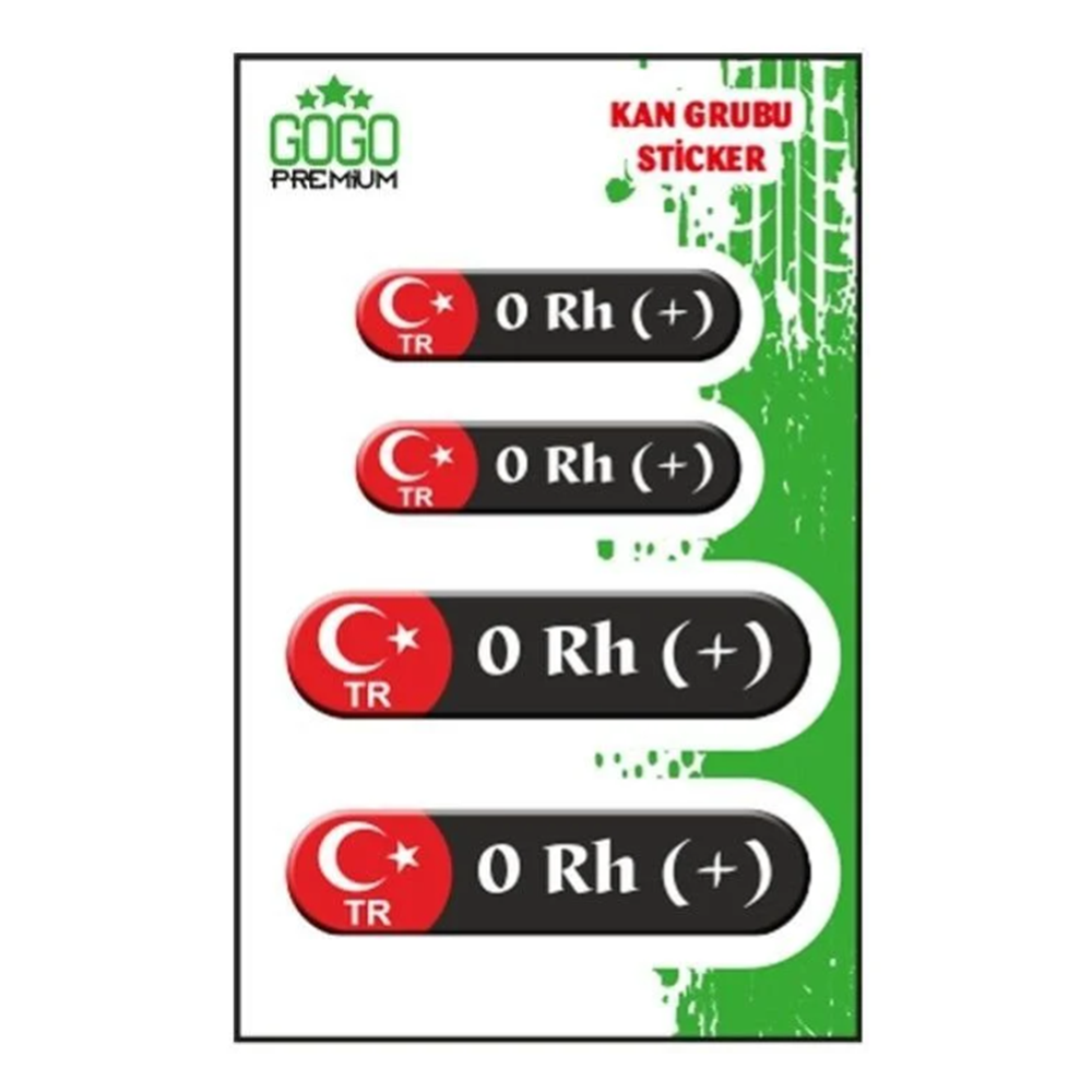 KAN GURUBU SİYAH DÖRTLÜ ETİKET 0 RH+