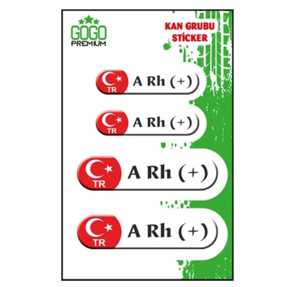 KAN GURUBU BEYAZ DÖRTLÜ ETİKET ARH+