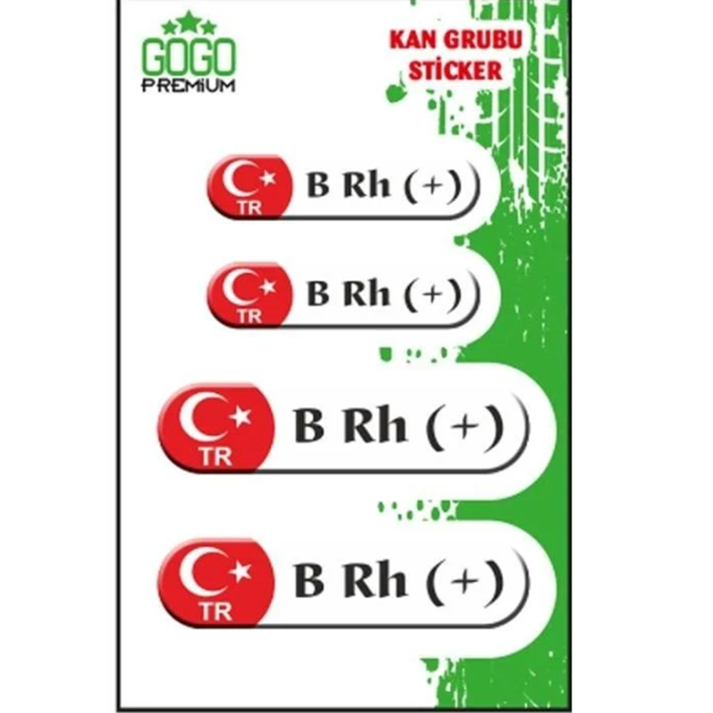 KAN GURUBU BEYAZ DÖRTLÜ ETİKET B RH(+)