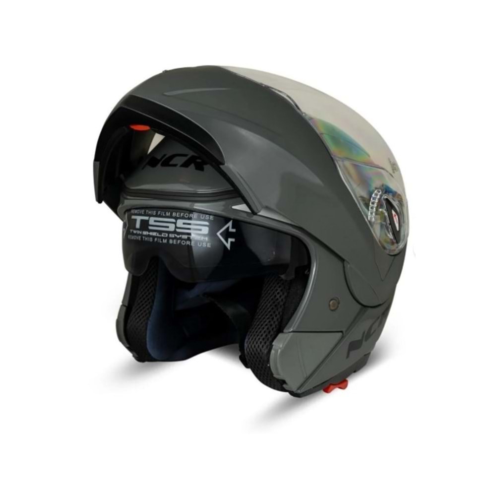 MOTOR KASK ÇENE AÇILIR GÖZLÜKLÜ NCR - 158 - NARDO GRİ