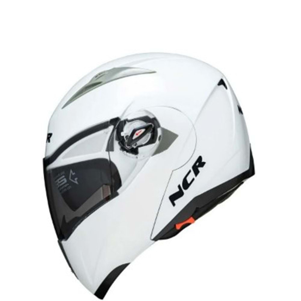 MOTOR KASK ÇENE AÇILIR GÖZLÜKLÜ NCR - 158 - BEYAZ