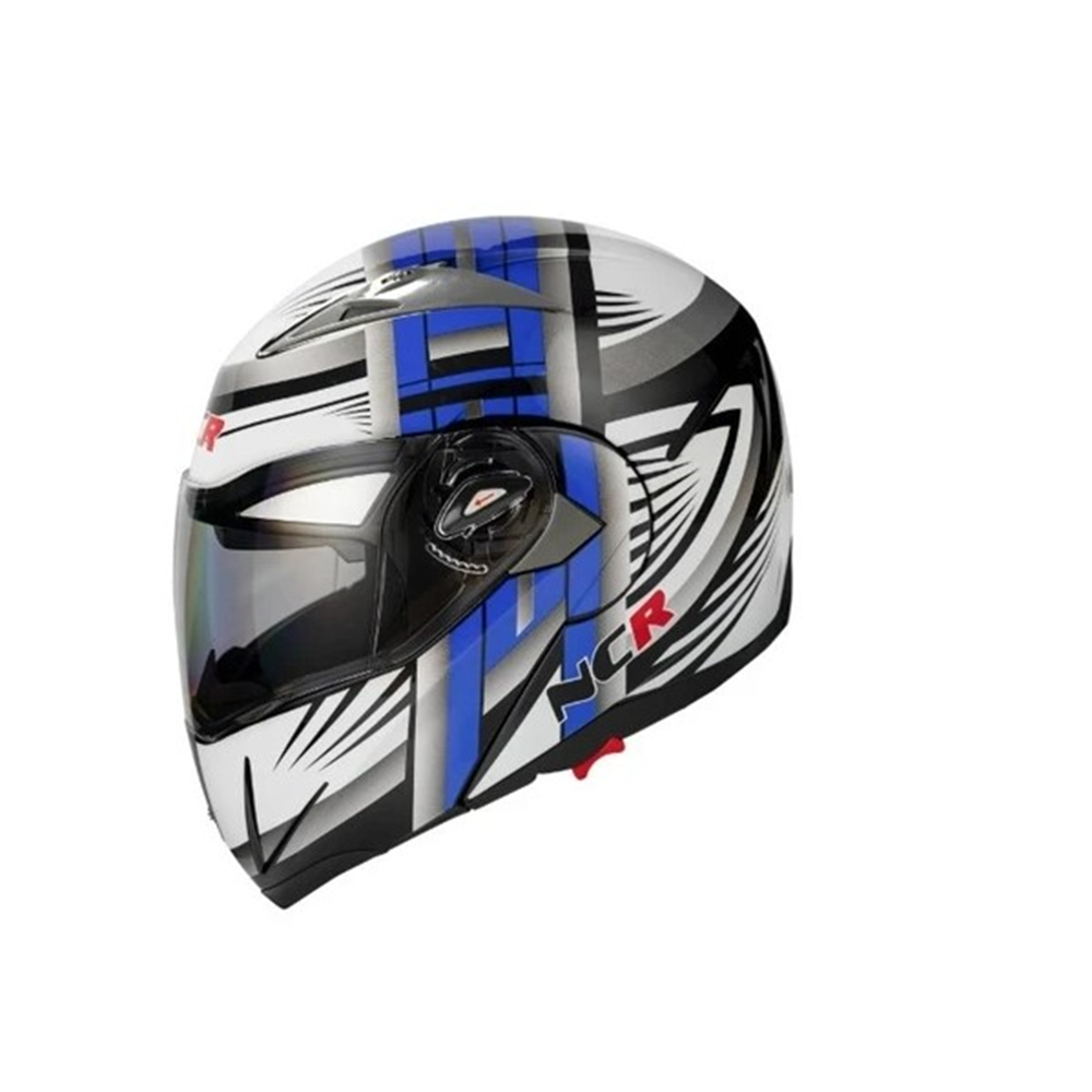 MOTOR KASK ÇENE AÇILIR GÖZLÜKLÜ NCR - 158 - MAVİ - XL