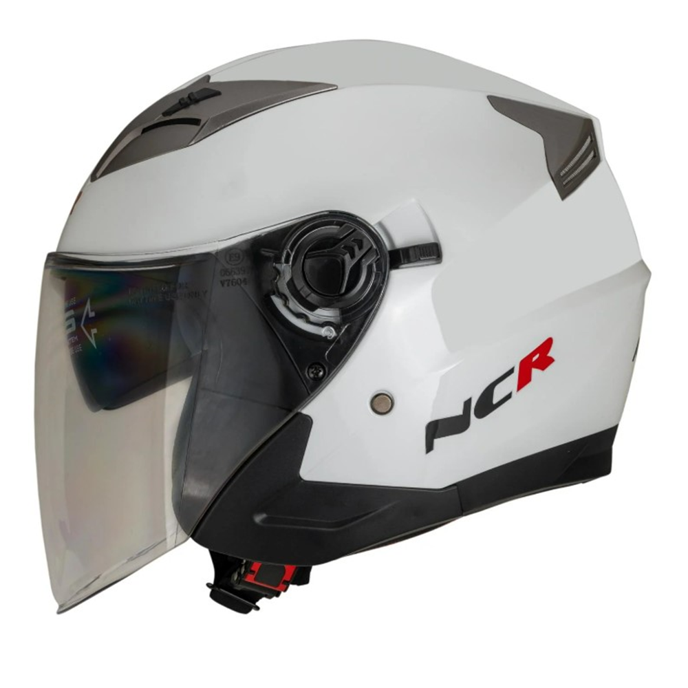 KASK ÇENESİZ VİZÖRLÜ NCR 708 ECE BELGELİ - BEYAZ - M