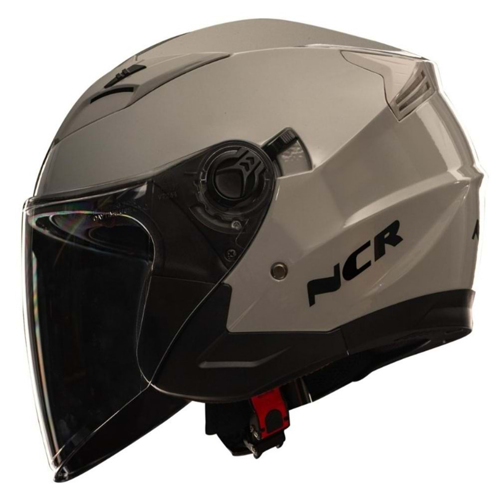 KASK ÇENESİZ VİZÖRLÜ NCR 708 ECE BELGELİ - COOL GRİ