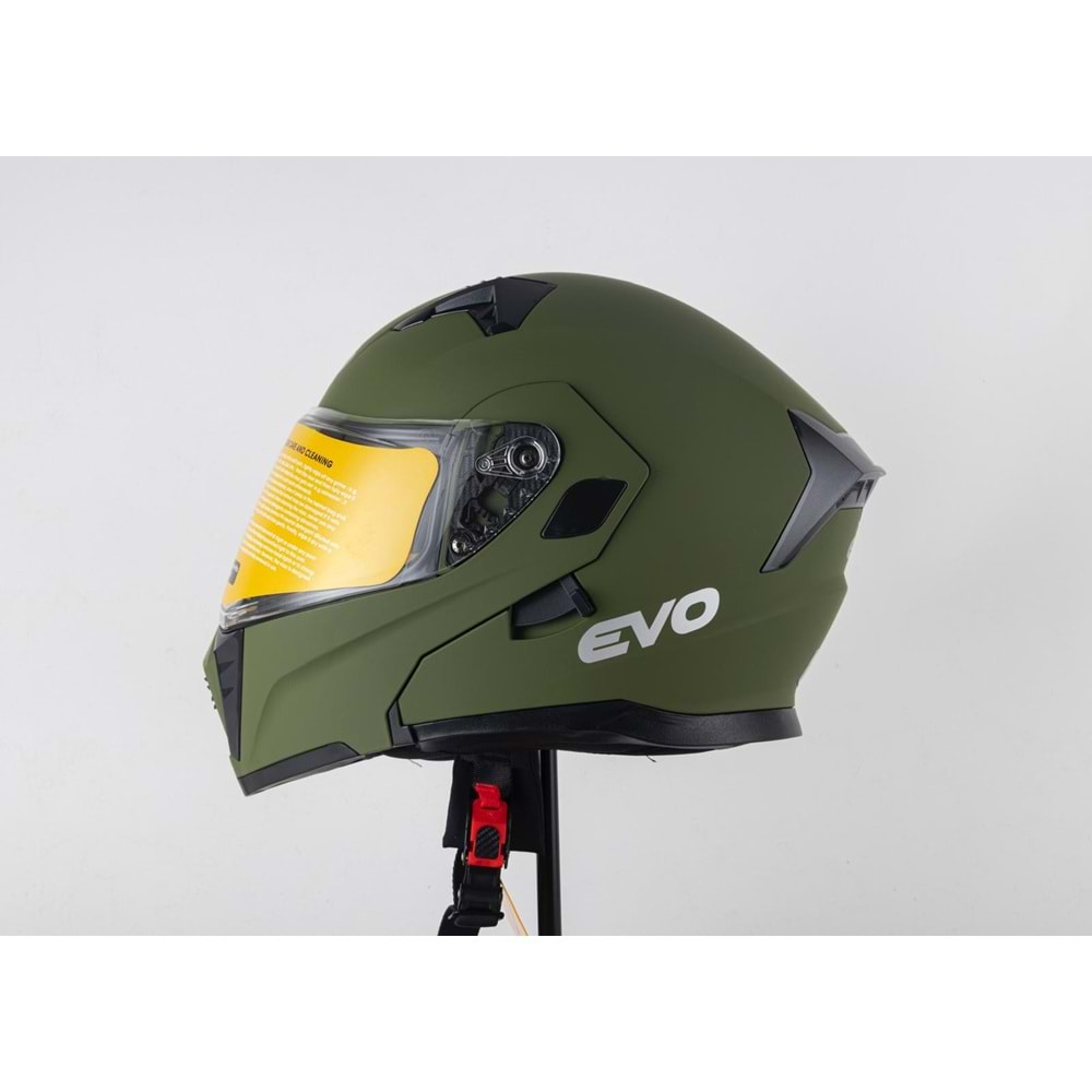 EVO 906 ÇENE AÇILIR MAT YEŞİL - YEŞİL - S - F93210-YEŞİL-S