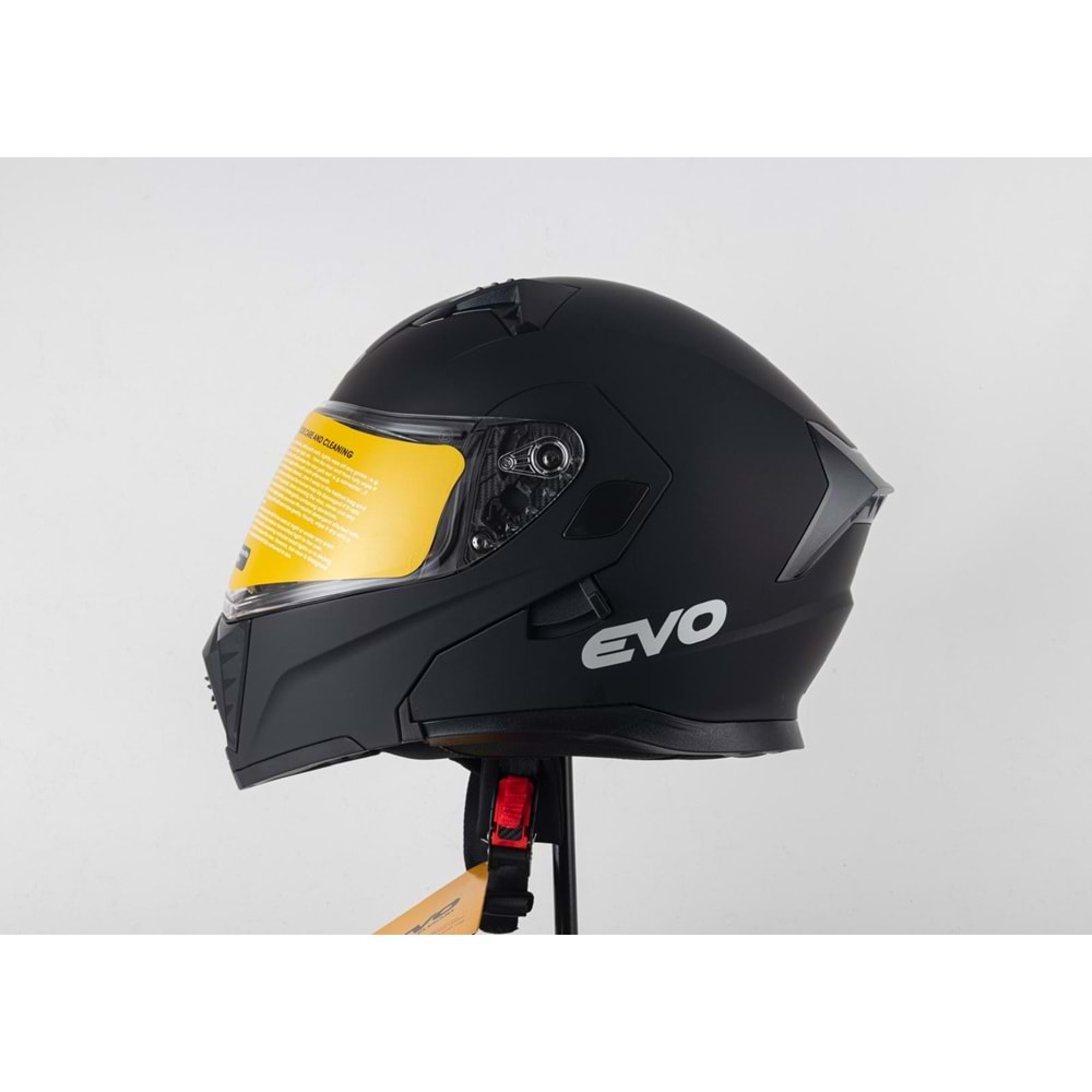 EVO 906 ÇENE AÇILIR KASK MAT SİYAH