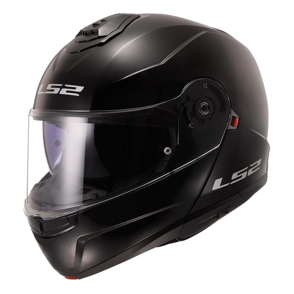 LS2 STROBE 2 PARLAK SİYAH KASK - SİYAH - XL - F93237-SİYAH-XL