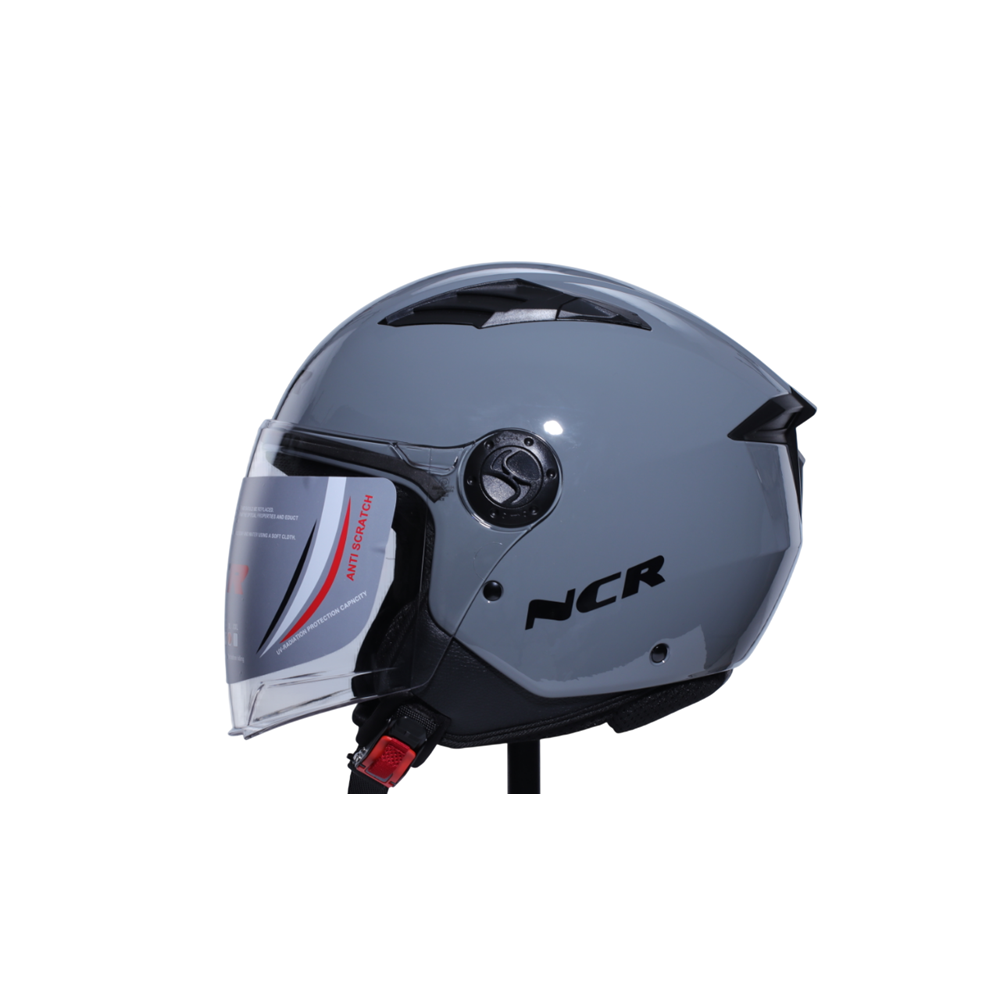 KASK ÇENESİZ VİZÖRLÜ NCR 236 ECE BELGELİ - NARDO GRİ 13002-4