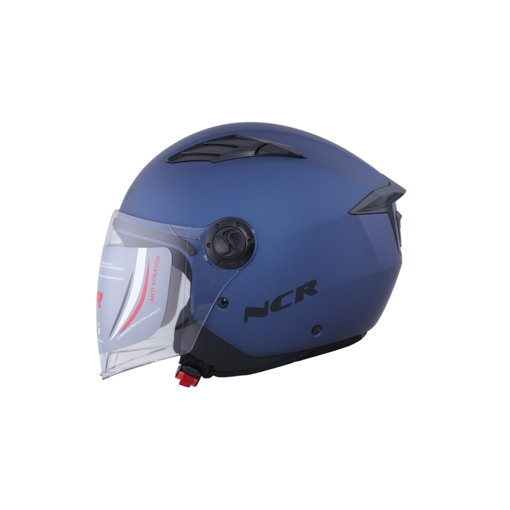KASK ÇENESİZ VİZÖRLÜ NCR 236 ECE BELGELİ -METAL MAVİ 13002-6