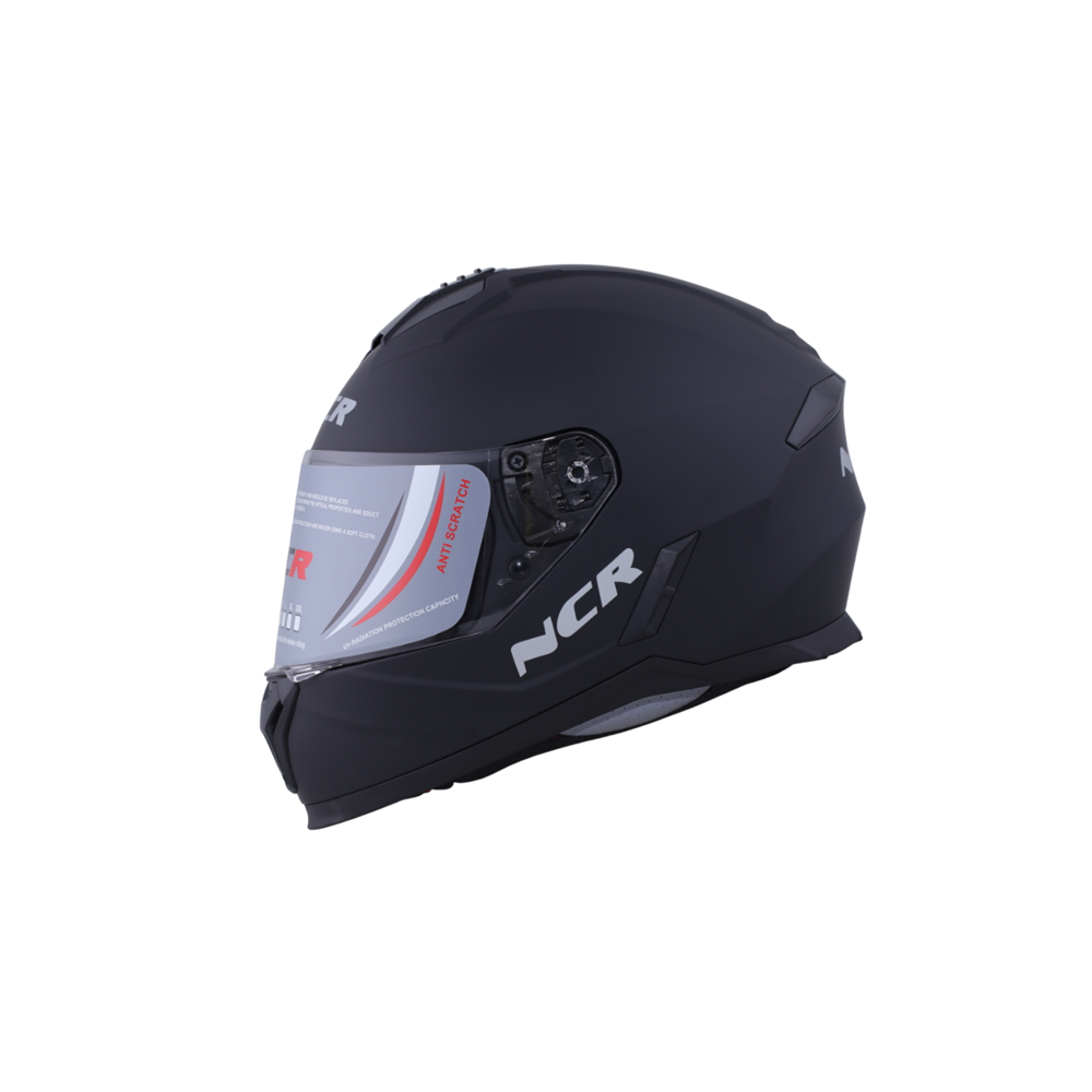 NCR FULL FACE ÇOCUK KASKI ECE BELGELİ 802 - MAT SİYAH - F93291-MAT SİYAH-XL