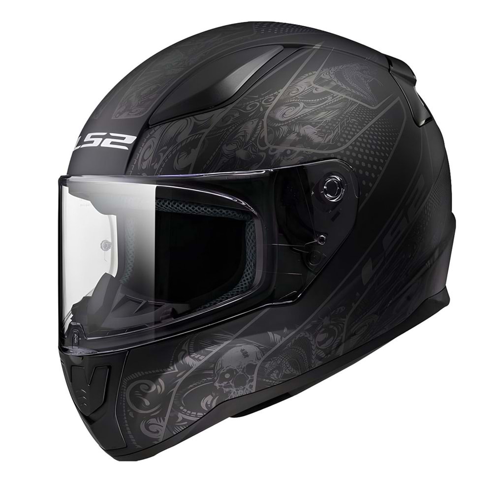 LS2 RAPID 2 CRYPT MAT SİYAH KASK - F93304-MAT SİYAH-L