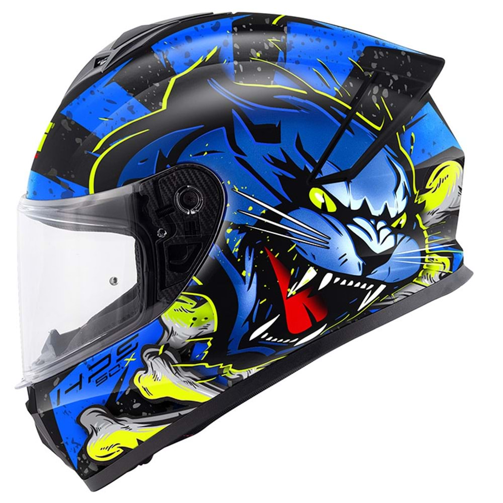 GIVI 50.X WILD MAT SİYAH-MAVİ KASK - F93308-MAT SİYAH / MAVİ-XXL