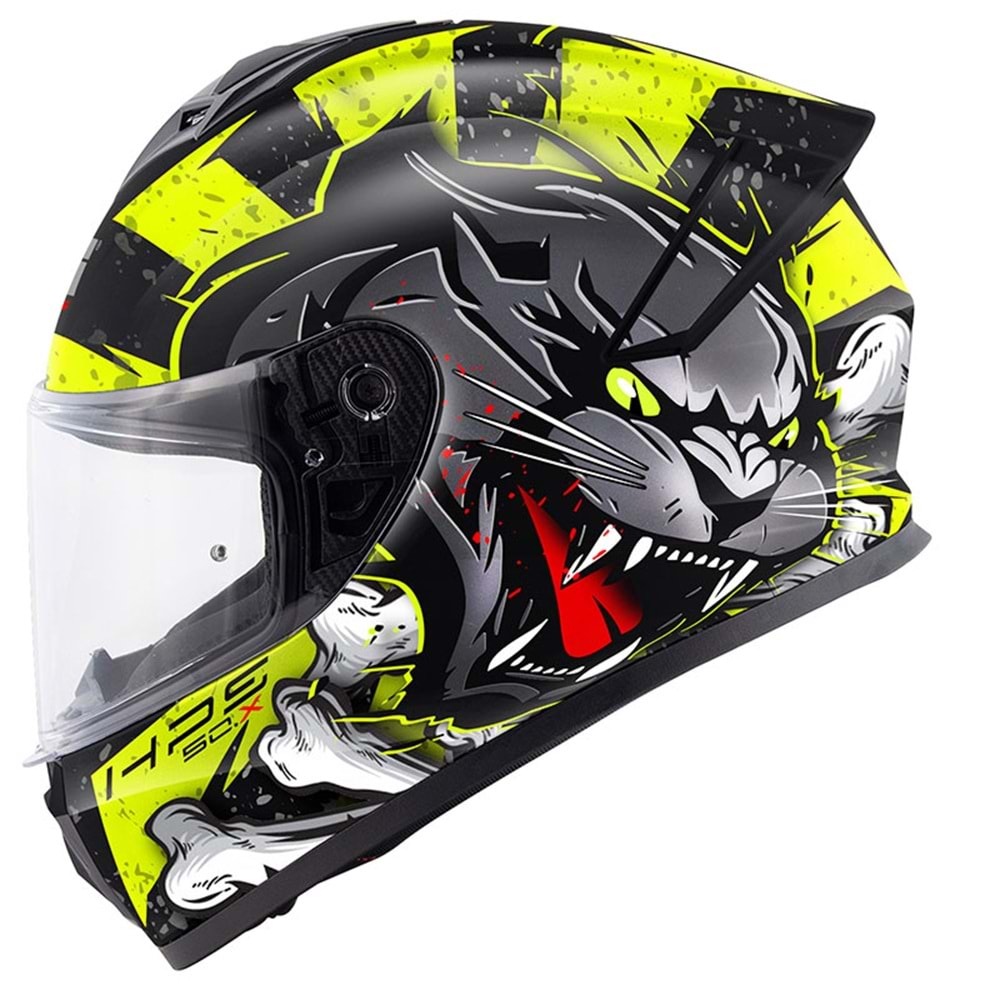 GIVI 50.X WILD MAT SİYAH-NEON SARI KASK - F93309-MAT SİYAH/SARI-L