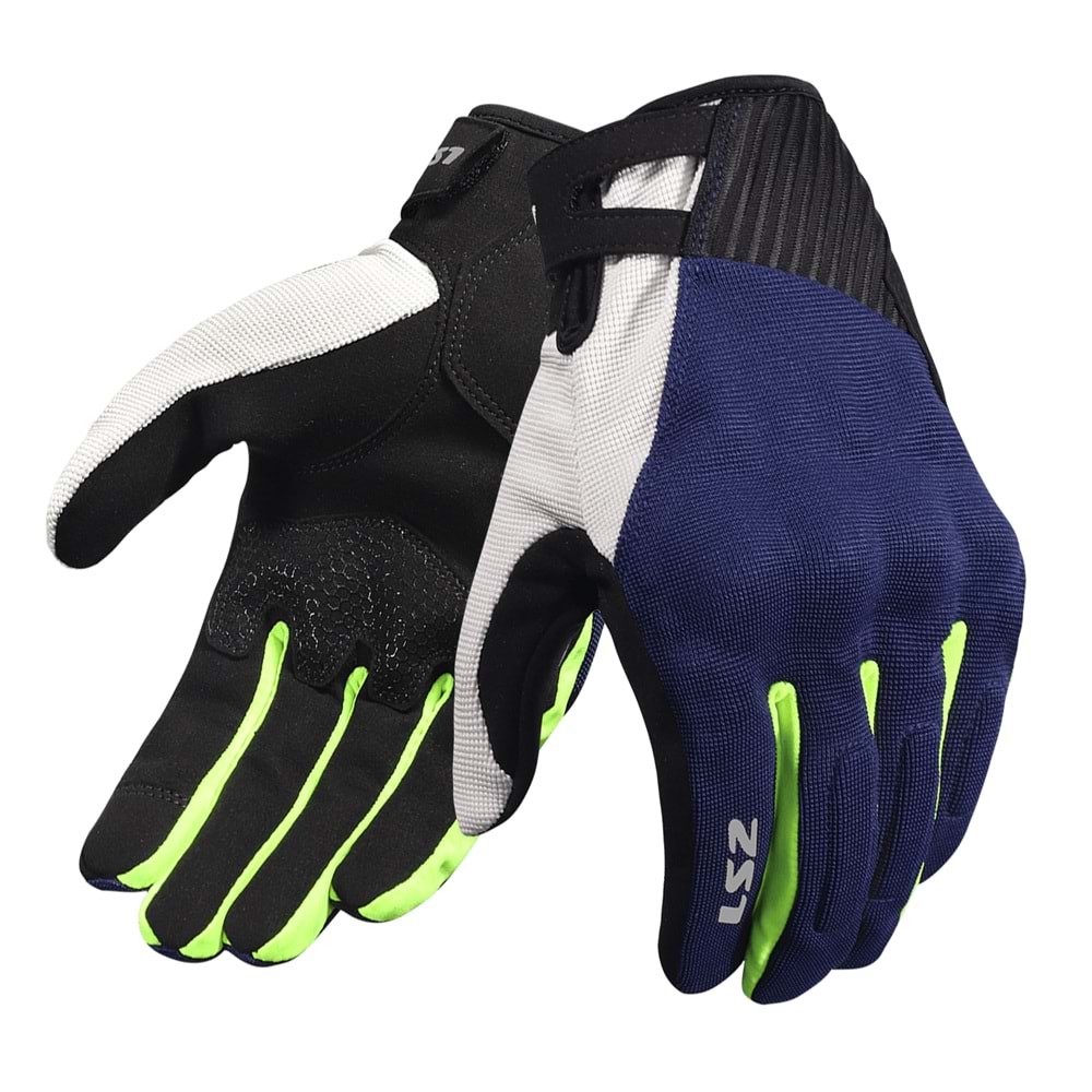 LS2 DART 2 EVO ELDİVEN MAVİ-NEON SARI - F93312-MAT SİYAH / MAVİ-M
