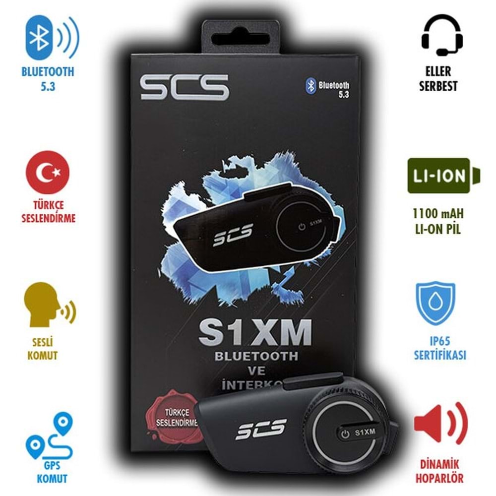 SCS S1XM BLUETOOTH KULAKLIK İNTERCOM