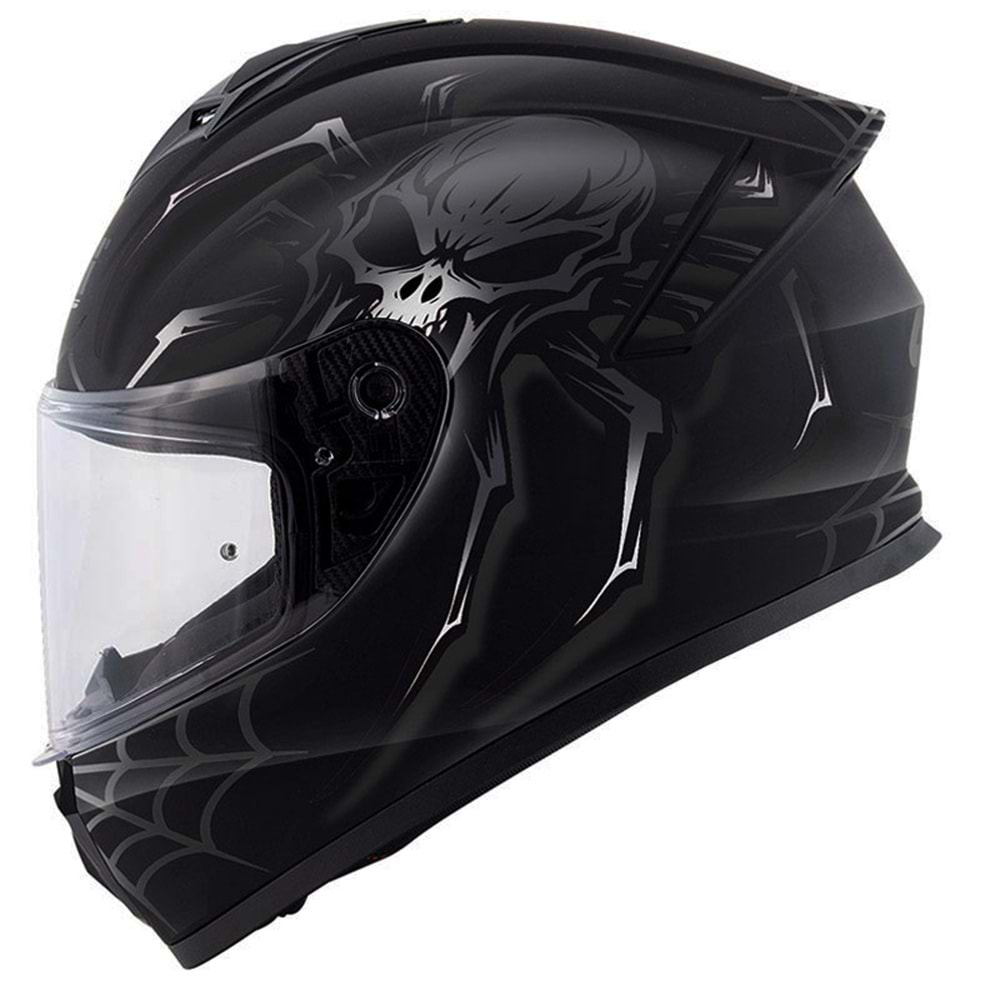 GIVI 50.X ARACHNO MAT SİYAH-GRİ KASK - F93325-SİYAH / GRİ-M