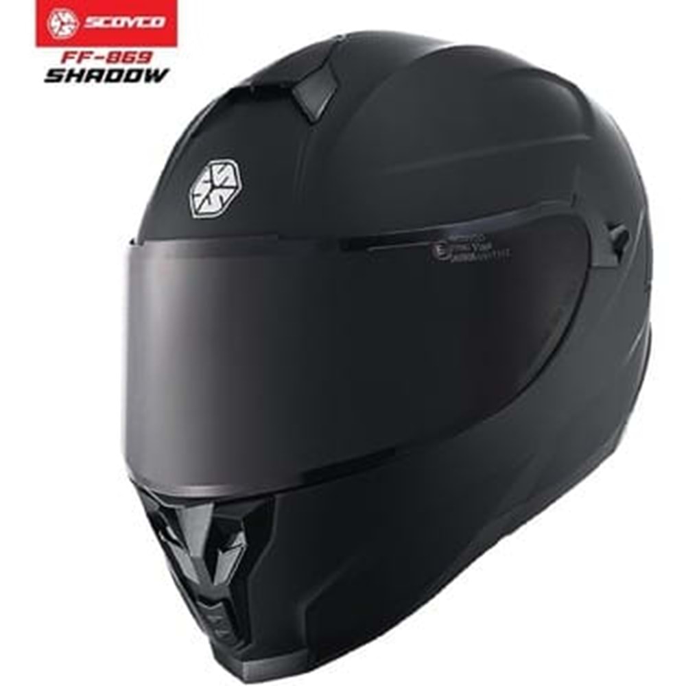 SCOYCO 869 SHADOW MAT SİYAH KASK XL BEDEN