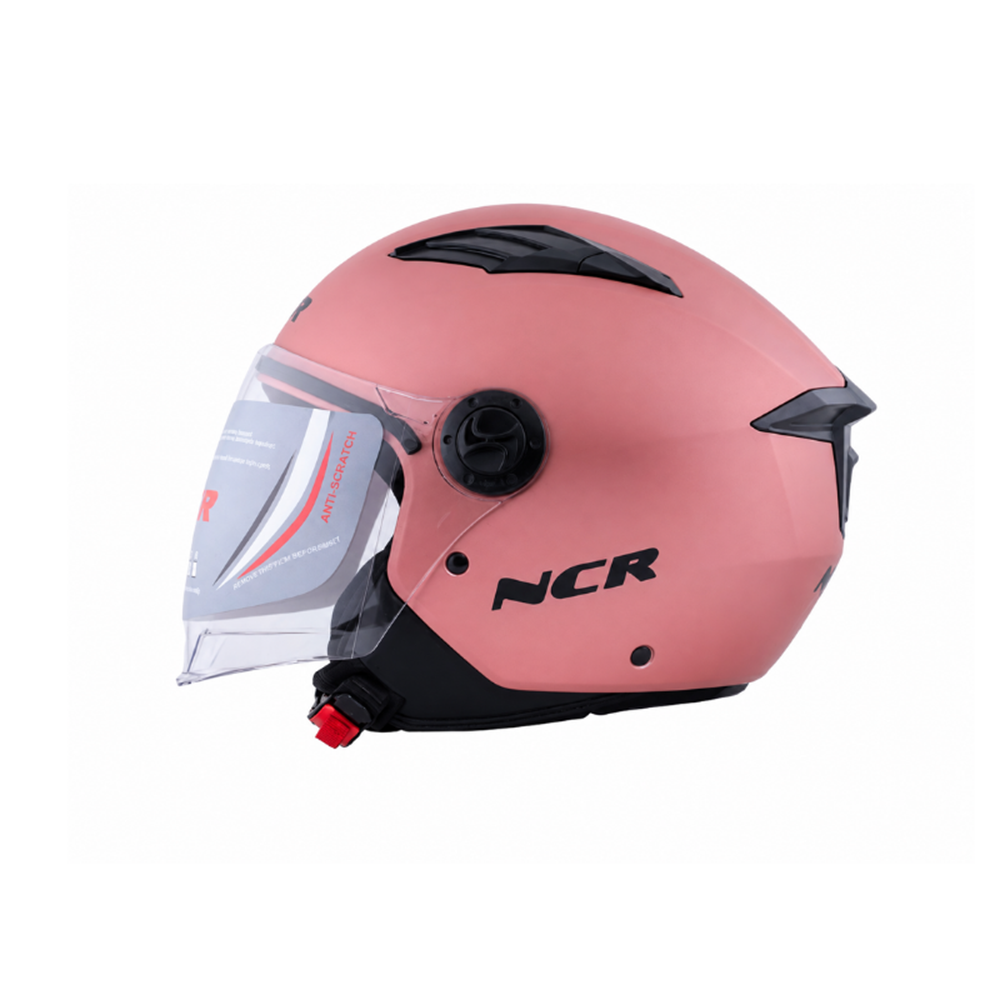 KASK ÇENESİZ VİZÖRLÜ NCR 236 ECE BELGELİ - PEMBE 13002-7 - L
