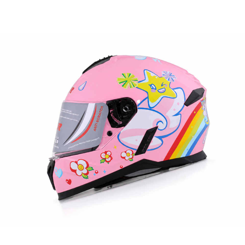 NCR KASK KAPALI 802 ÇOCUK ECE BELGELİ - UNICORN PEMBE GRAFİK L