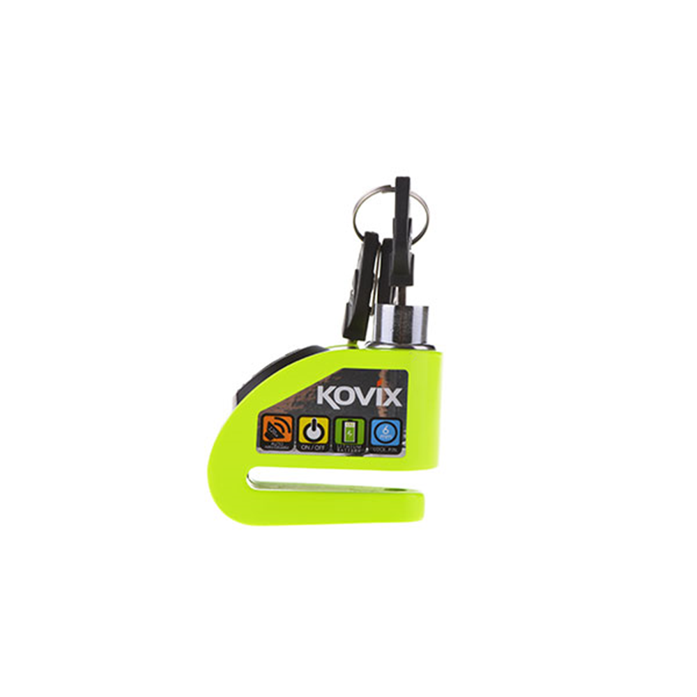 KOVIX KD6-FG ALARMLI DİSK KİLİDİ NEON SARI