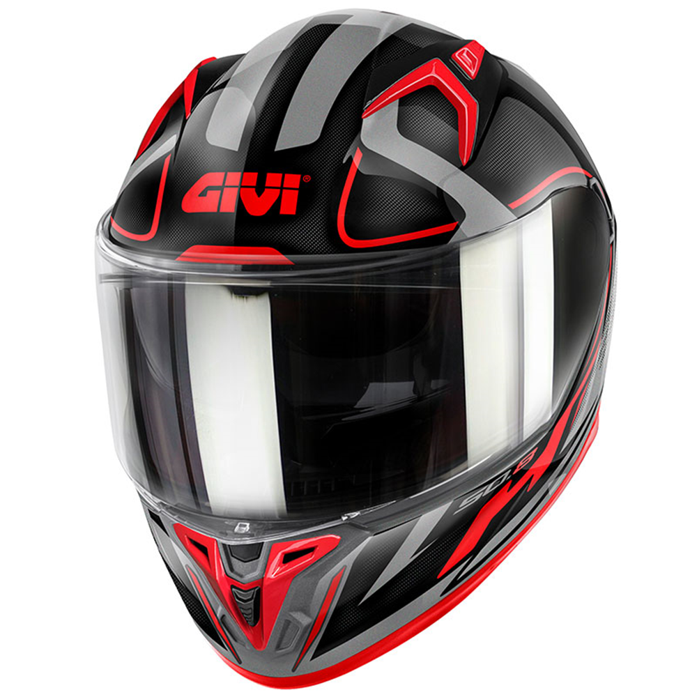 GIVI 50.8 RACER - SİYAH - TİTANIUM - KIRMIZI - XL