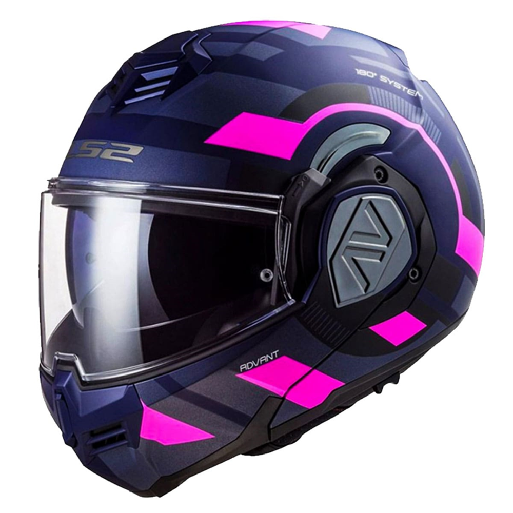 LS2 ADVANT VELUM - MAT MAVİ - PEMBE - M
