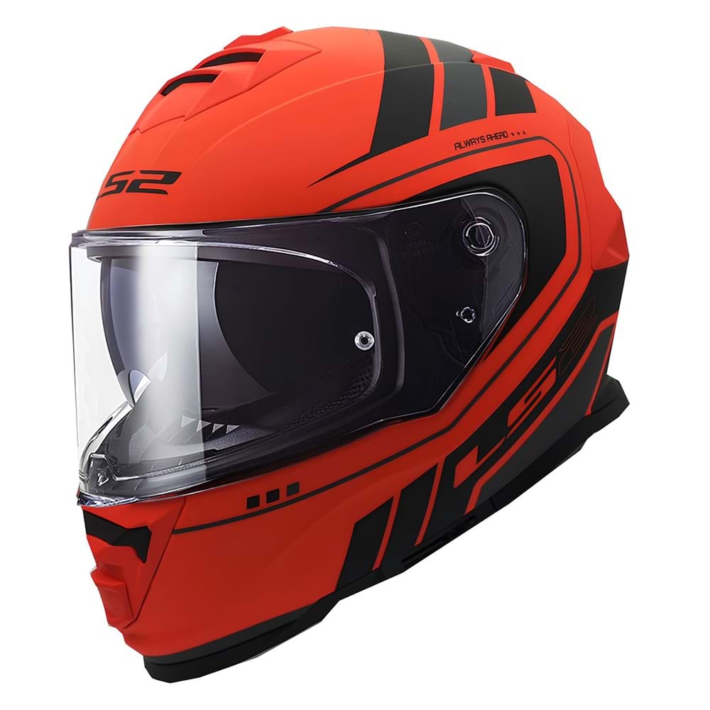 LS2 STORM 2 FIST KASK - MAT TURUNCU - SİYAH - L