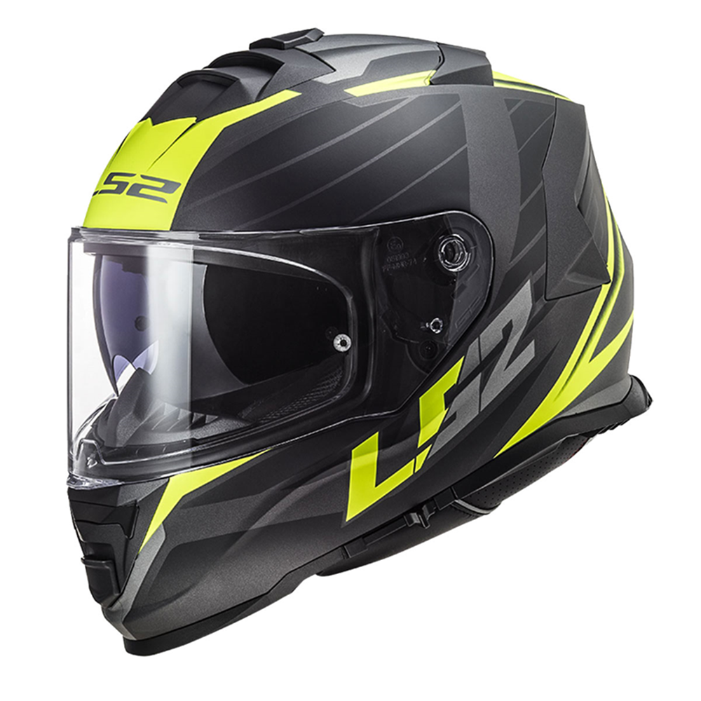 LS2 STORM 2 NERVE KASK - MAT SİYAH - NEON SARI KASK M