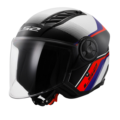 LS2 AIRFLOW 2 RUSH BEYAZ-MAVİ-KIRMIZI KASK - S