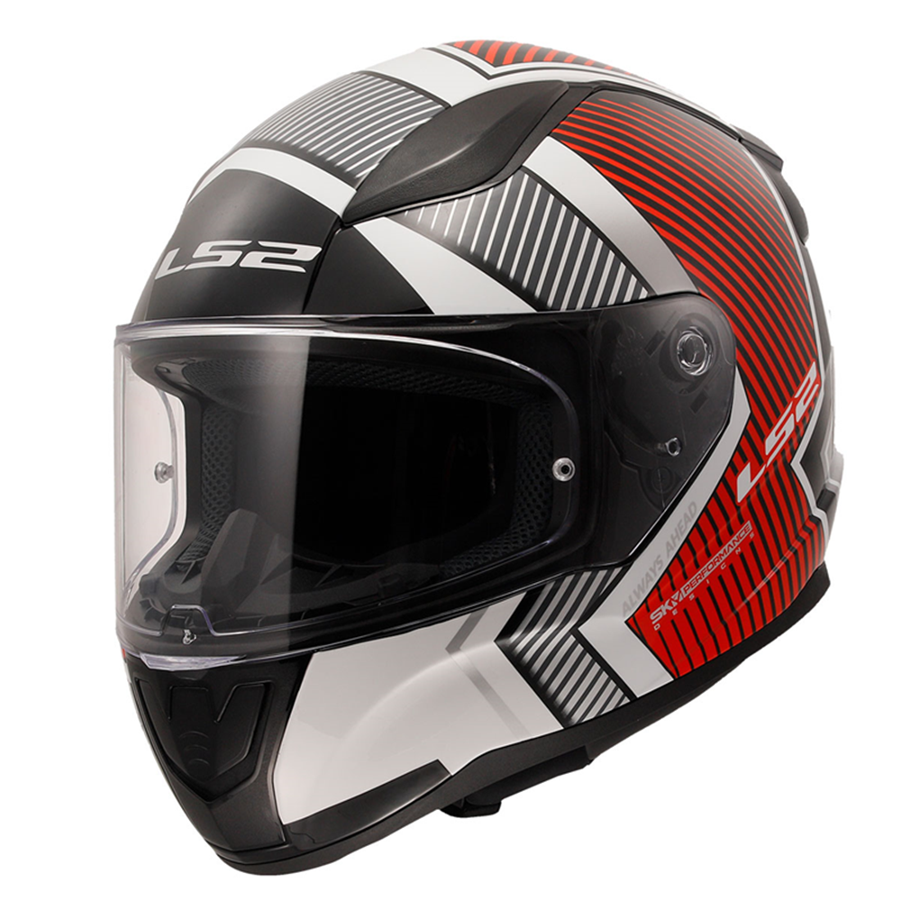 LS2 RAPID 2 EXTRA BEYAZ-KIRMIZI KASK - XL