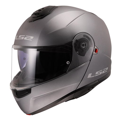 LS2 STROBE 2 MAT TITANIUM KASK - M