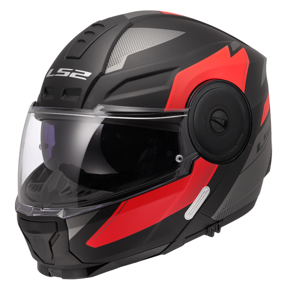 LS2 SCOPE 2 DURIA MAT SİYAH-KIRMIZI KASK - S