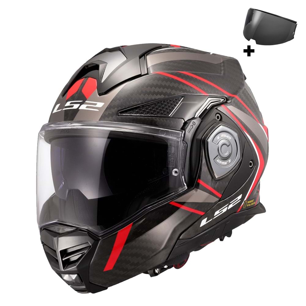 LS2 ADVANT X KARBON FUTURE II KIRMIZI KASK - L