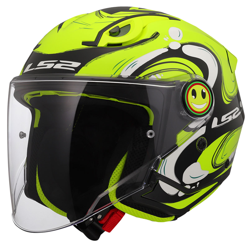 LS2 FUNNY 2 ÇOCUK KASK GLUP NEON SARI - M